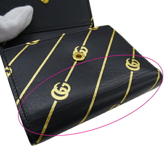 GUCCI Black Leather GG Marmont Wallet - Picture 15 of 16